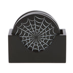 Set de 4 Posavasos Telaraña con Soporte