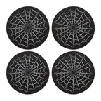 Set de 4 Posavasos Telaraña con Soporte
