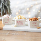 Set de 3 cuencos para picoteo Navidad Blanca AMI HOME
