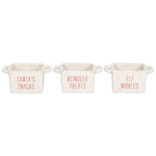 Set de 3 cuencos para picoteo Navidad Blanca AMI HOME