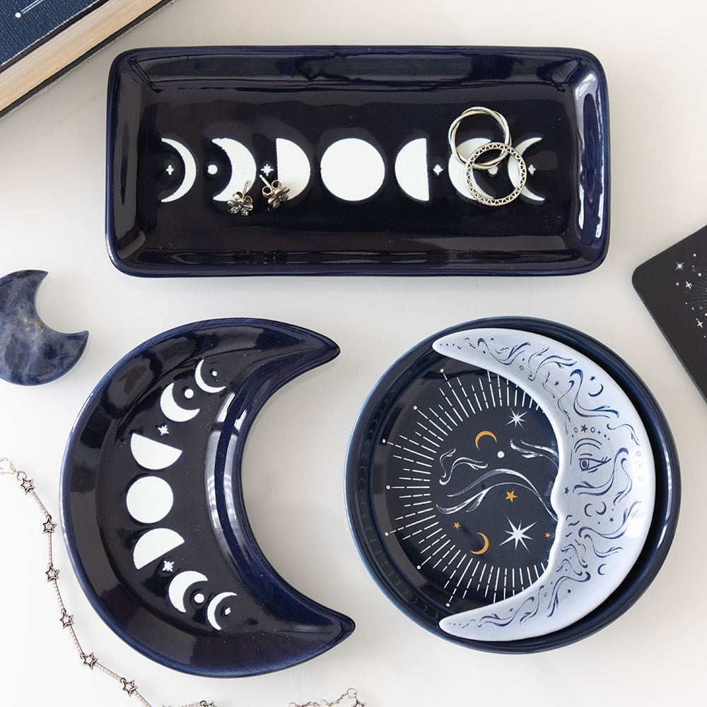 Set de 2 Platitos Apilables "Luna Azul"