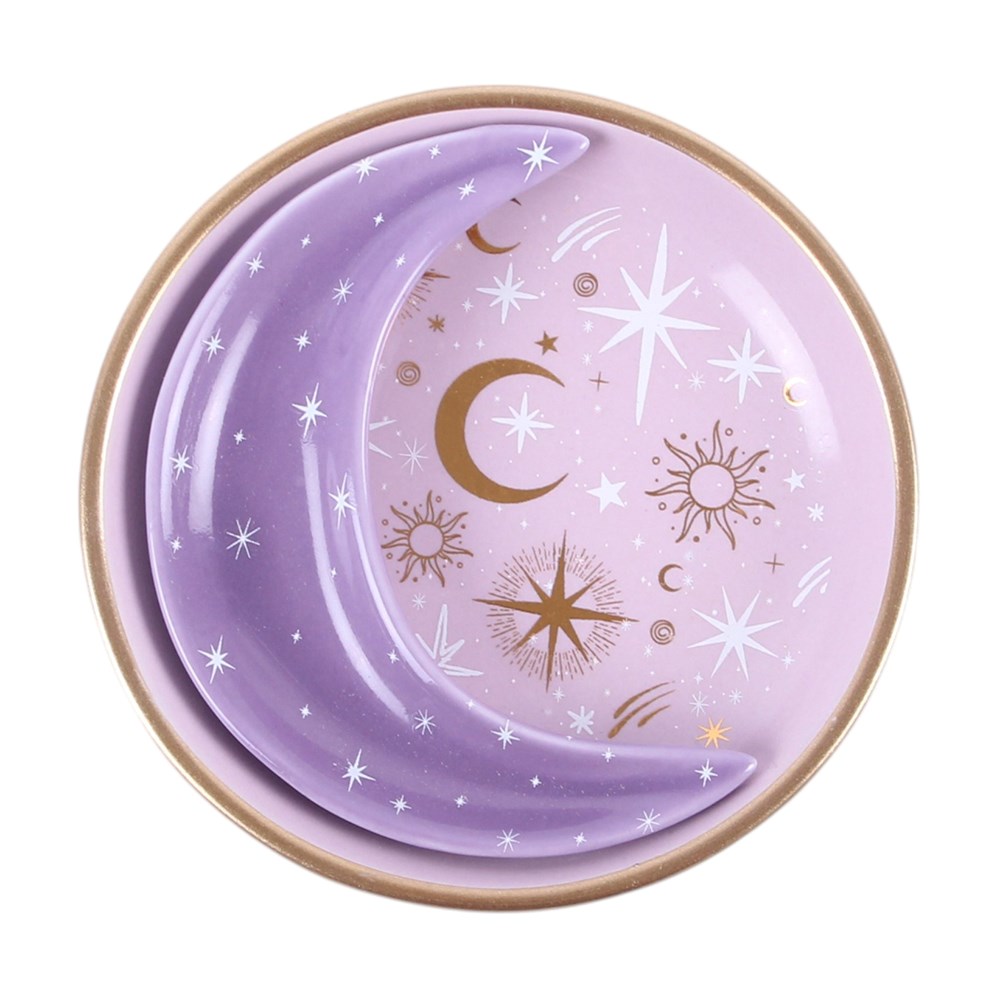 Set de 2 Platitos Apilables "Luna Morada"