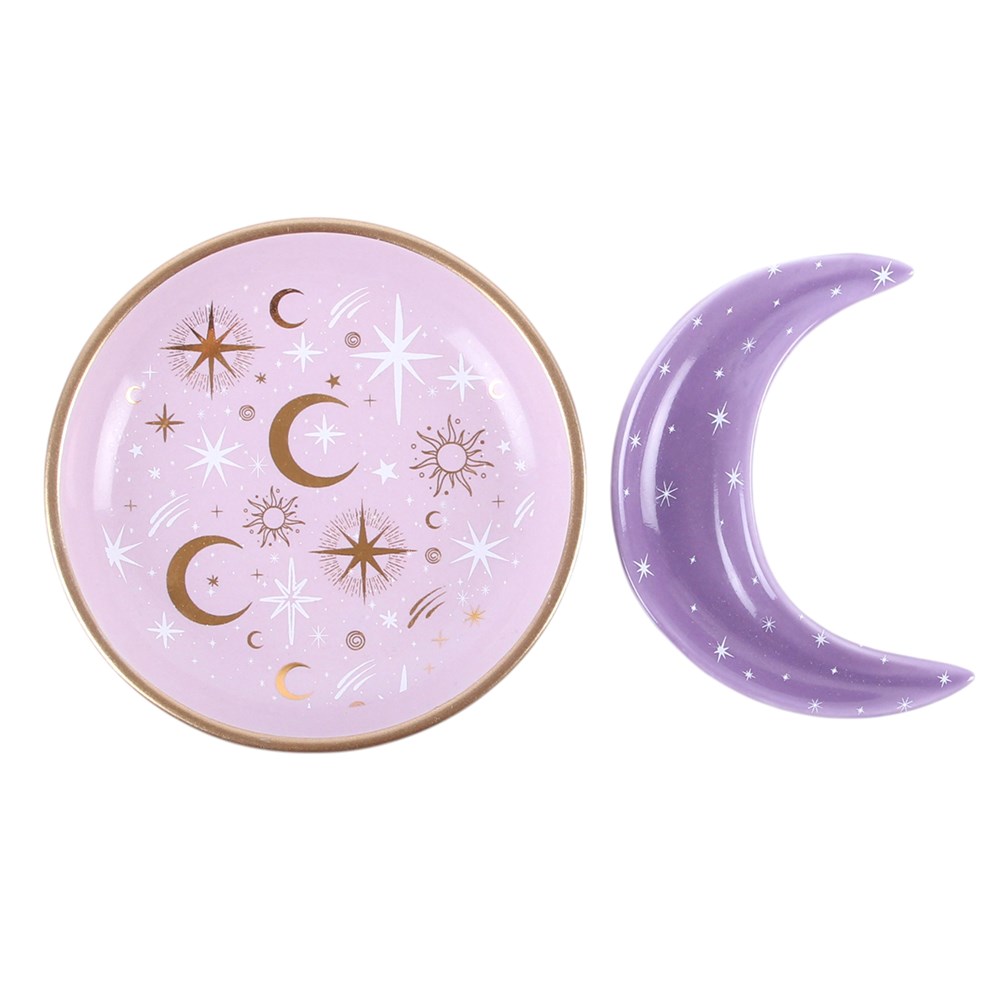 Set de 2 Platitos Apilables "Luna Morada"