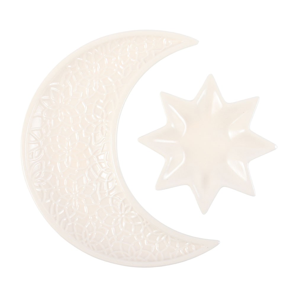 Set de 2 Platitos "Luna y Estrella"