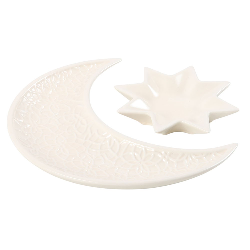 Set de 2 Platitos "Luna y Estrella"