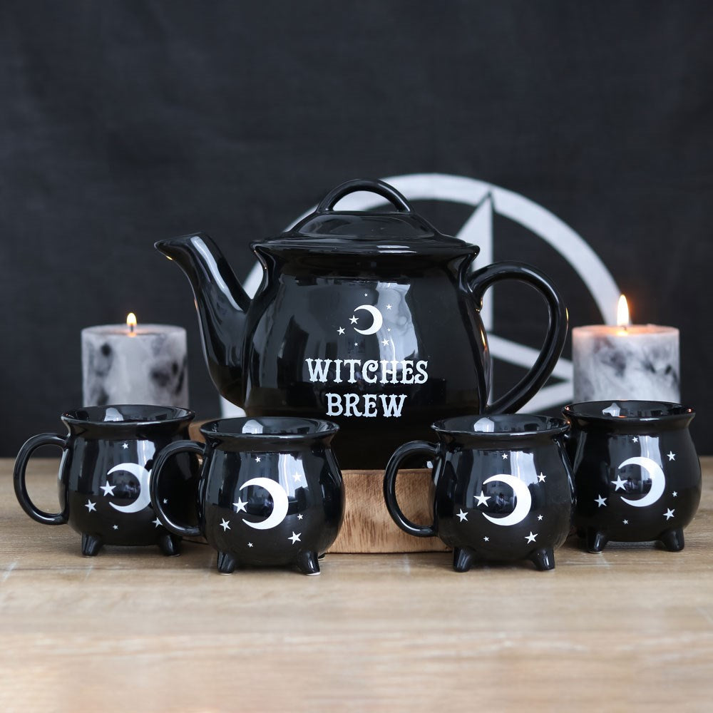 Set de Té Caldero de Bruja