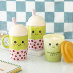 Taza Bubble Tea Kawaii con Tapa