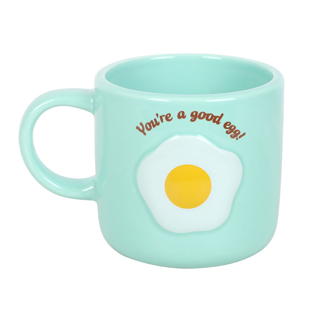 Taza Huevo Frito azul