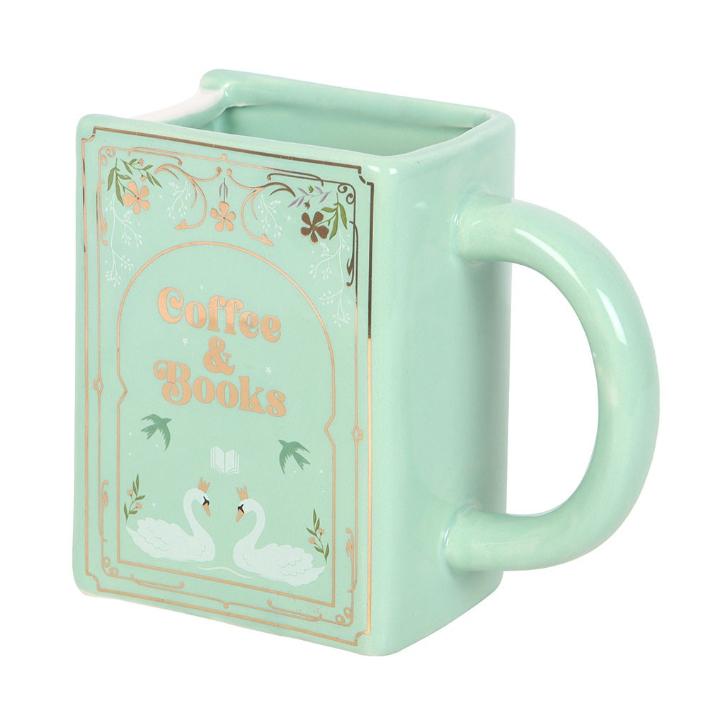 Taza Libro Coffee and Books Verde