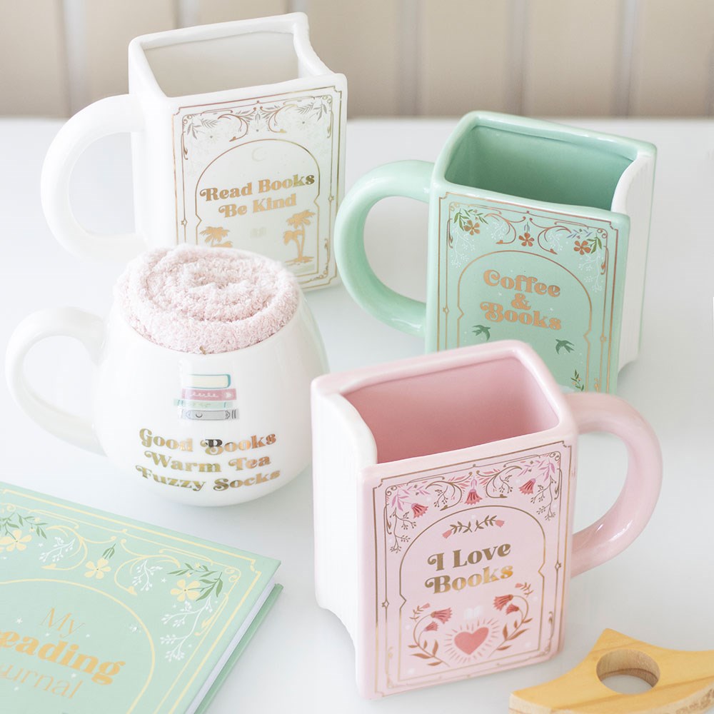 Taza Libro Coffee and Books Verde