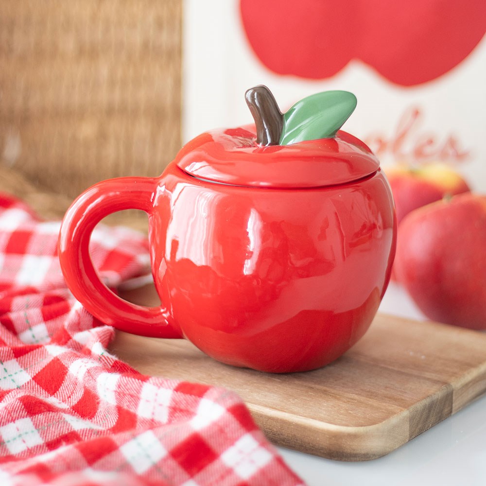 Taza Manzana con Tapa