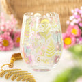 Vaso Flores y Mariposa