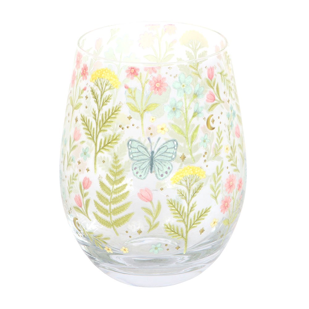 Vaso Flores y Mariposa