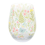 Vaso Flores y Mariposa