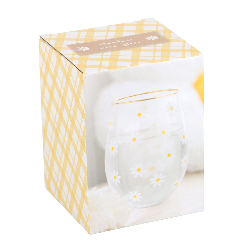 Vaso Margaritas con Borde Dorado