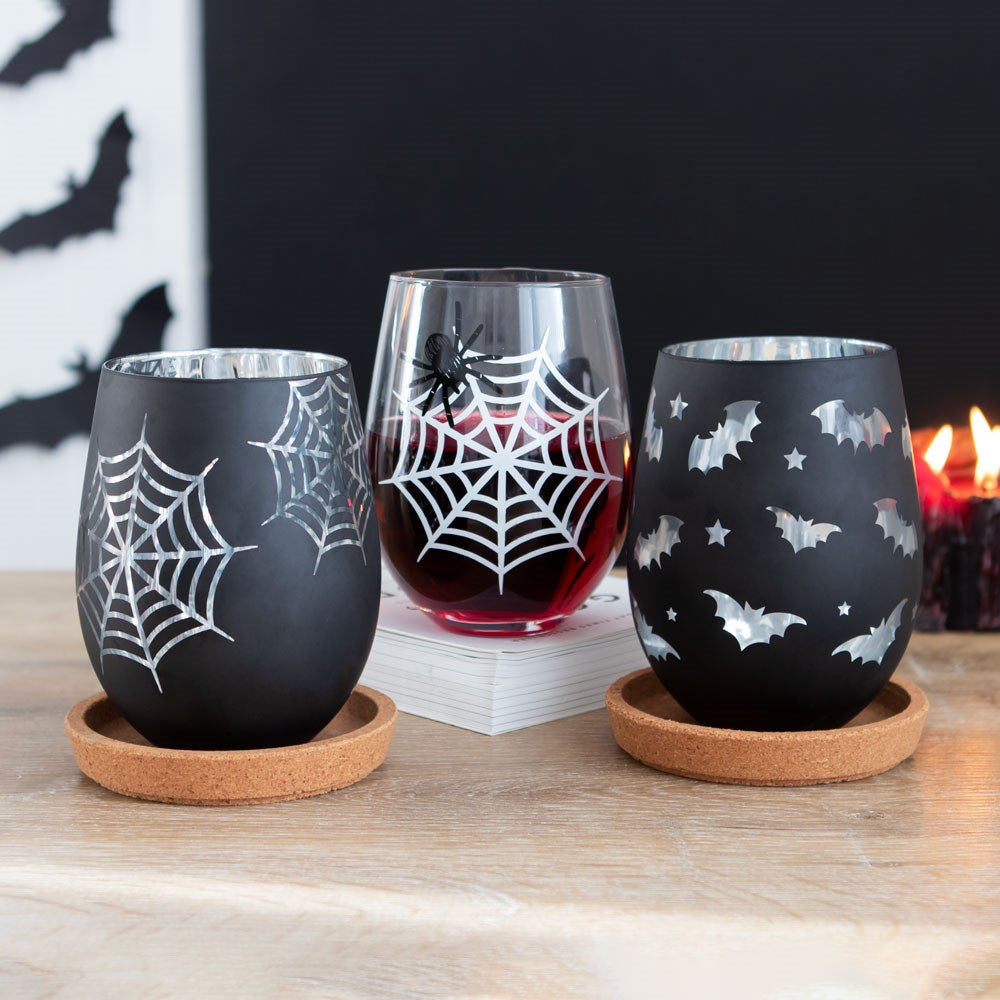 Vaso Murciélagos Plateado